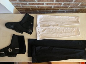 Pearl-Izumi-Barrier-Lite-Cycling-Shoe-Covers-XXL-Sun-Sleeve-And-Leg-Warmers-LOT
