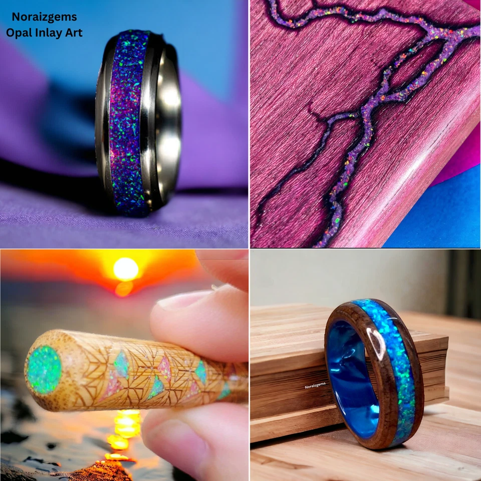 Baby Blue Opal Crushed Gemstone Coarse All Size Premium Inlay Material Opal - Image 2 of 4