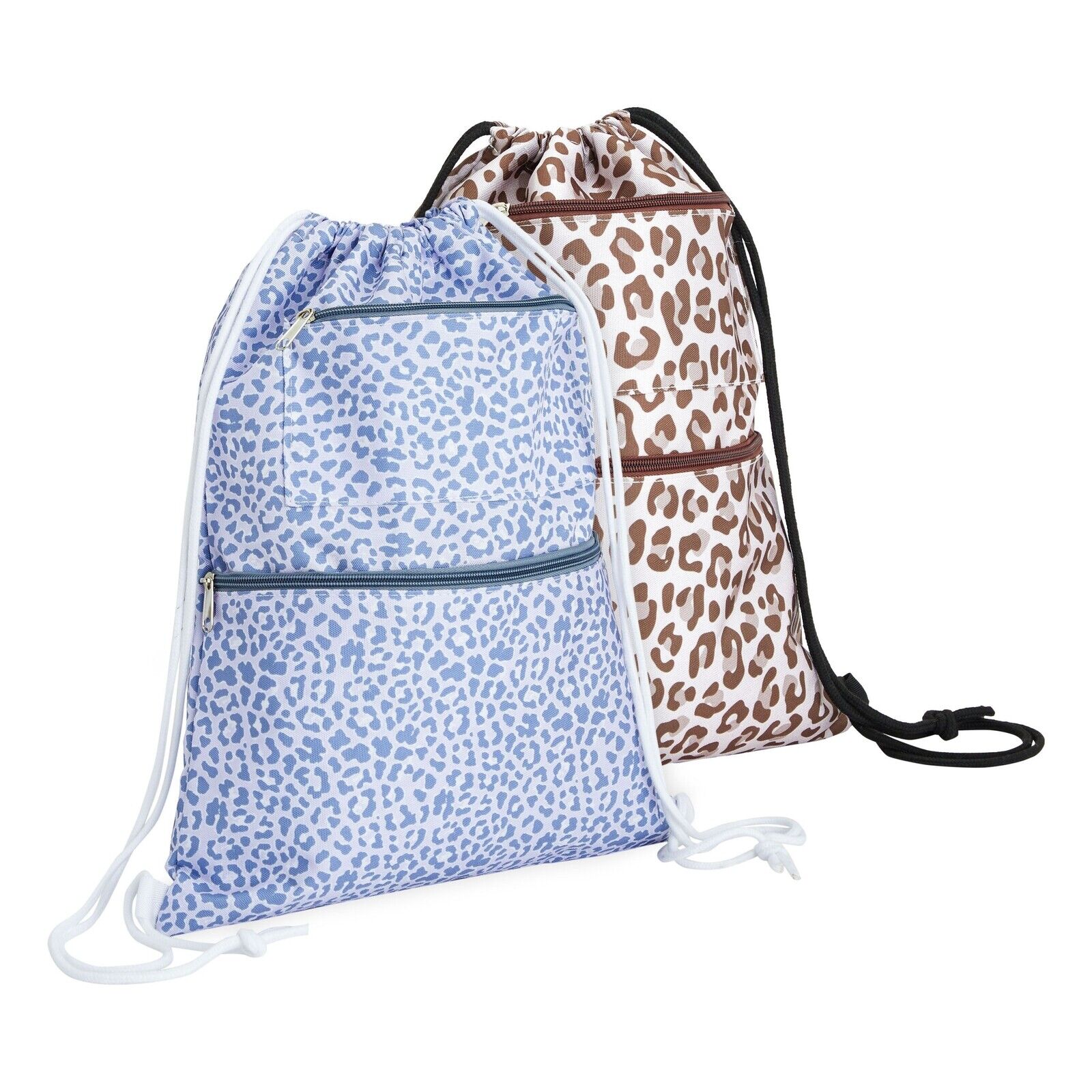 2 Pack Waterproof Pull String Bag,Animal Print,Gym Backpack, Multicolor,13  x17in 194425481381 | eBay