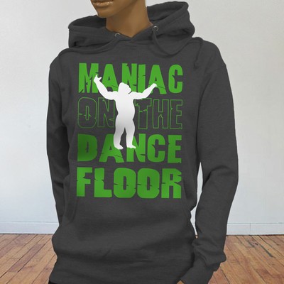 Gorilla Maniac On The Dance Floor Dancing Zoo Lit Womens Charcoal