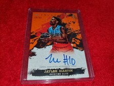 2021-22 TOPPS INCEPTION OVERTIME JAYLEN MARTIN RC ORANGE AUTO CARD 36/50