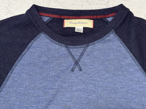 Camicia uomo Tommy Bahama grande blu relax manica lunga casual girocollo logo marlin usata in ottime condizioni - Foto 7 di 11