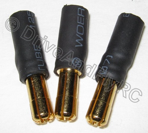 6 mm macho 6,5 mm hembra 1,25 pulgadas 3,5 cm conector con tope castillo mambo extensión ESC - Imagen 2 de 12