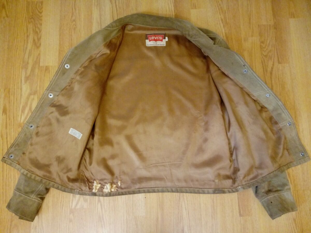 Vintage Capital E Levi's 60's 70's Type 3 Suede Leather