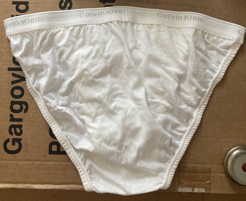 NIB RARE VINTAGE Calvin Klein Men's String Bikini Brief white Large 1994 u1045 - Picture 11 of 11