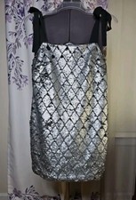 GB Girls Sequin Dress Silver Size L 12/14 Sleeveless Mini