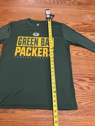 Green Bay Packers NFL Combine Authentic Long Sleeve Shirt Men’s Medium New Era - Picture 9 of 11