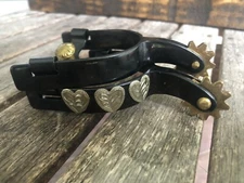 Youth Show Spurs HEARTS Black Steel Western AHE 980