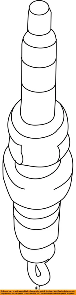 Sistema de encendido eléctrico HONDA OEM 16-21 Civic-bujía 1229059B003 Foto 2 de 2