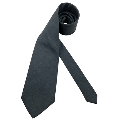  CHURCH'S Solid Gray Wool LUXURY Tie ITALY