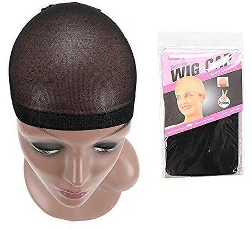 2x Under Cover Wig Stocking, Wig Cap 1x2 Pack Nylon Black HA-25 - Picture 6 of 7