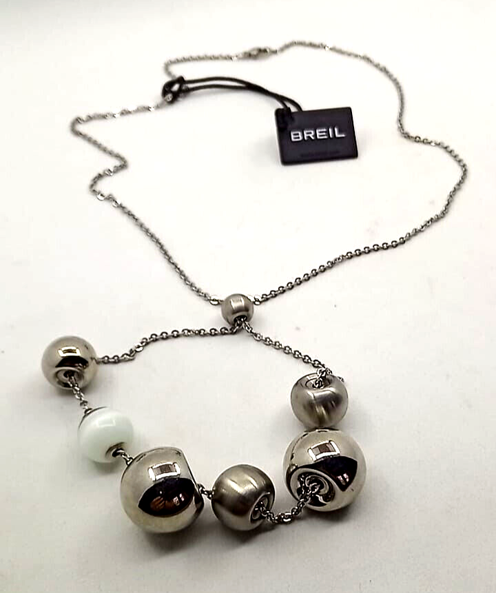 Collana Breil caos Donna in acciaio con ciondoli sfere regolabili