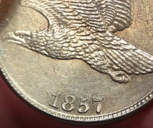 1857 Flying Eagle Cent, Uncirculated, Discounted Early Type 0604-01 - Picture 6 of 7