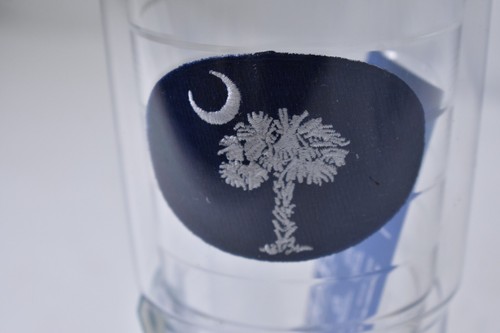 Tervis 24oz Insulated Tumbler Drinkware Clear Navy Blue Lid South Carolina Flag - Picture 2 of 6