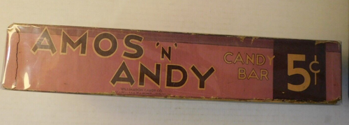 Raro Amos 'N' Andy - 1930-5 centavos barra de caramelo caja 5,5 x 11 x 5,2 pulgadas - Imagen 5 de 6