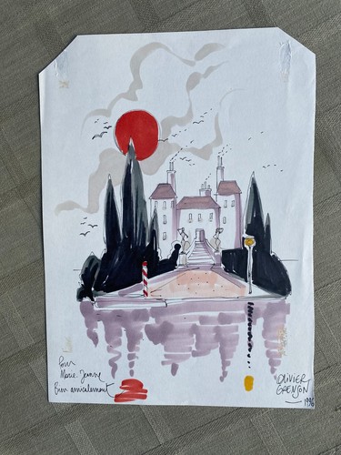 OLIVIER GRENSON ORIGINAL ART DESSIN ORIGINAL 21 x 29 1996 EN EXCELLENT ÉTAT