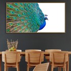 Peacock Abstract Paint Silk Canvas Poster Modern Art Wall Decor A667 Unframed