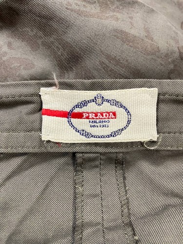 Mini magasin jupe asymétrique Prada marron jasquare A-Line taille 44/W34