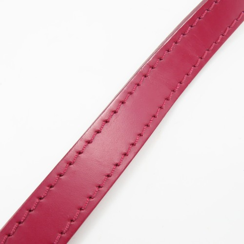 LOUIS VUITTON Logo Shoulder Bag Strap Leather Fuschia Silver Accessory 79522 - Picture 5 of 7