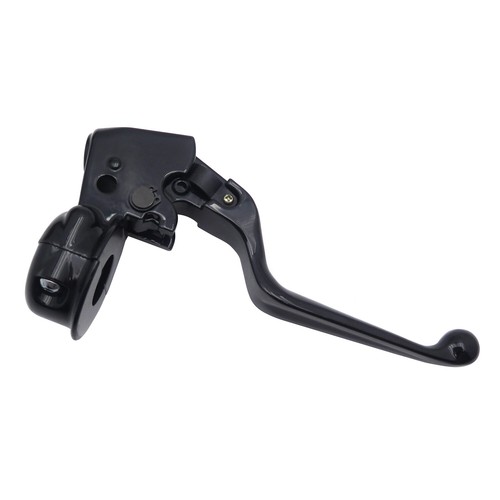 Black Clutch Lever w/ Mount Bracket For Harley Dyna 08-15 Fat Bob/96-15 Wide Gli - Picture 9 of 9