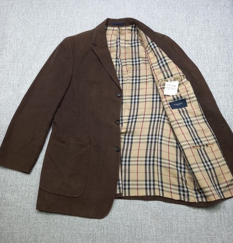 Burberry London 100% Baumwolle Blazer Sport Sakko Nova Check Braun Herren Gr. 54 - Bild 1 von 21