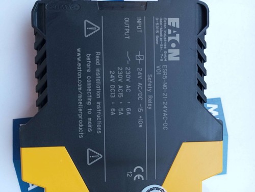 EATON ESR5 Nº 21 24 VAC DC RELÉ DE SEGURIDAD PARADA DE EMERGENCIA 118700 (NUEVO STOCK ANTIGUO) - Imagen 2 de 12