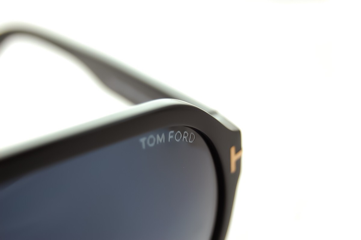 TOM FORD TRUMAN Mens Large Square Sunglasses TF464 01W 61mm BLACK