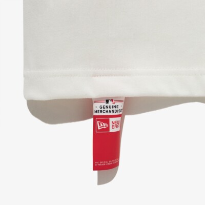 Tシャツ・カットソー [New Era] MLB Los Angeles Dodgers Poster T-Shirt Off White MLB Wordmark LA Dodgers Oversized T-Shirt | New Era Cap UK