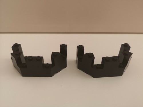 Lego Castle - 2 x Black Castle Turret Top 4 x 8 x 2 1/3 (6066) - Bild 1 von 3