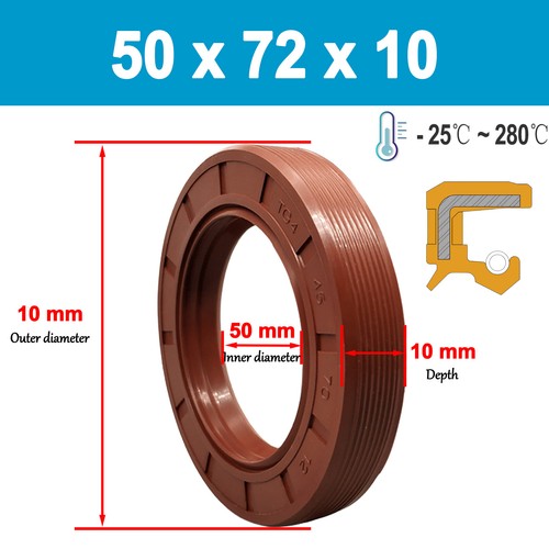 FKM Rotary Shaft Oil Seal /Lip Seal Nitrile 46mm to 55mm Shaft pick your size - Picture 135 of 258