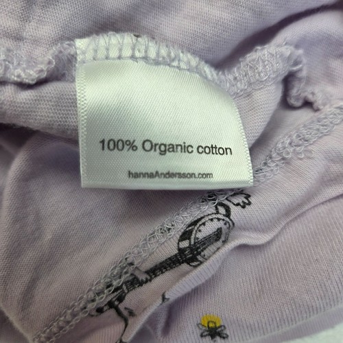Hanna Andersson Girls Otter Fireflies Lavender Dress Size 140 US 10 - Picture 7 of 8