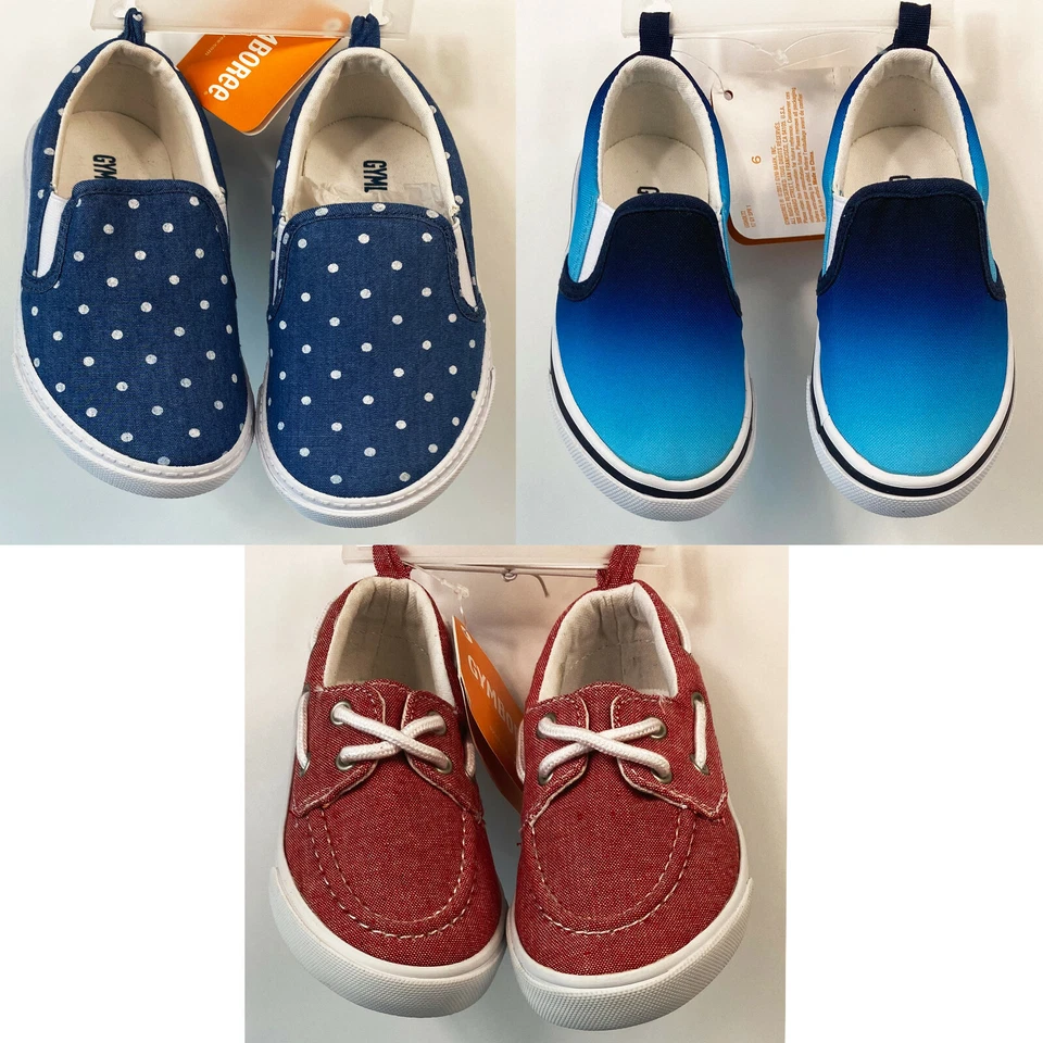 Zapatillas sin cordones de lona Gymboree **NUEVAS CON ETIQUETAS** muchas tallas Foto 2 de 4
