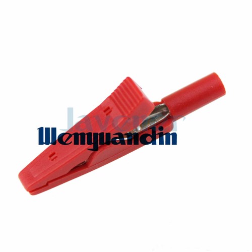 LOT 5 Insulated Alligator Clip Test Connect Crocodile 2mm For Multimeter CL2187 - Picture 4 of 5