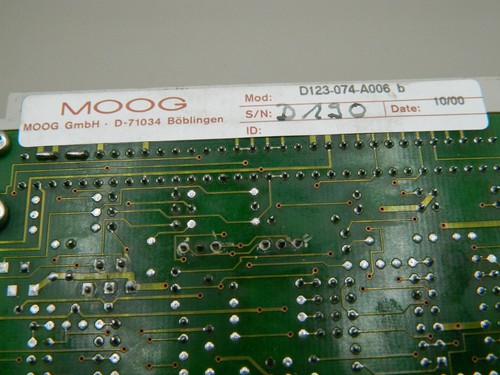 Electronics Moog D123-074-A0006 b power amplifier card plug-in card - Picture 4 of 6
