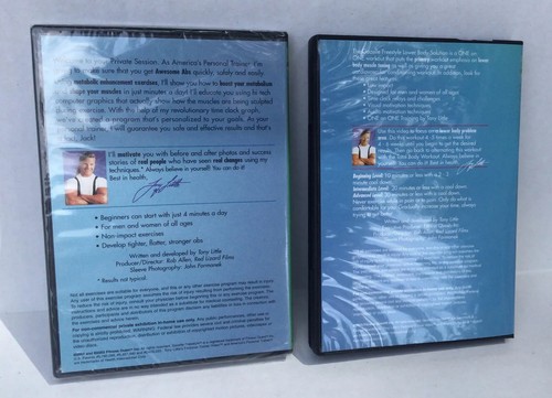 TONY LITTLE’S freestyle AWESOME ABS trainer LOWER BODY lot 2 DVD video Exercise - Imagen 2 de 5