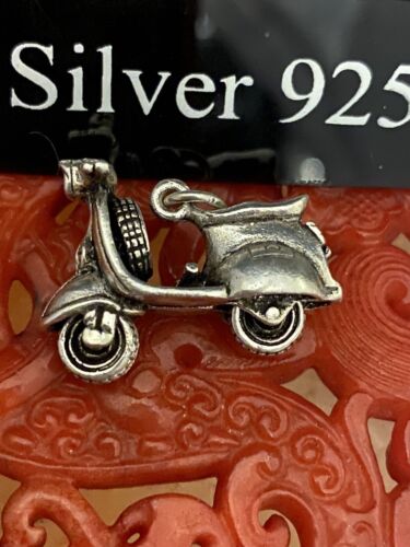 Silver Scooter Pendant  - Picture 1 of 5
