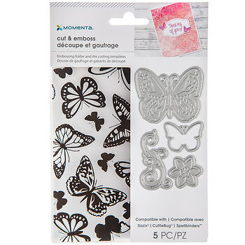 Butterfly Gathering 3D Embossing FolderMemory Box Craft Folders EF1005