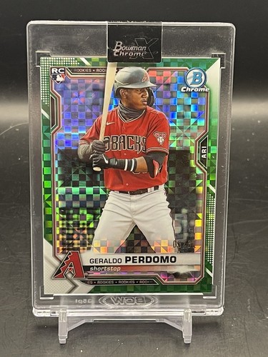 2021 Bowman Chrome X - Geraldo Perdomo - Green Xfractor RC /31 #98 - Sealed - Picture 1 of 2