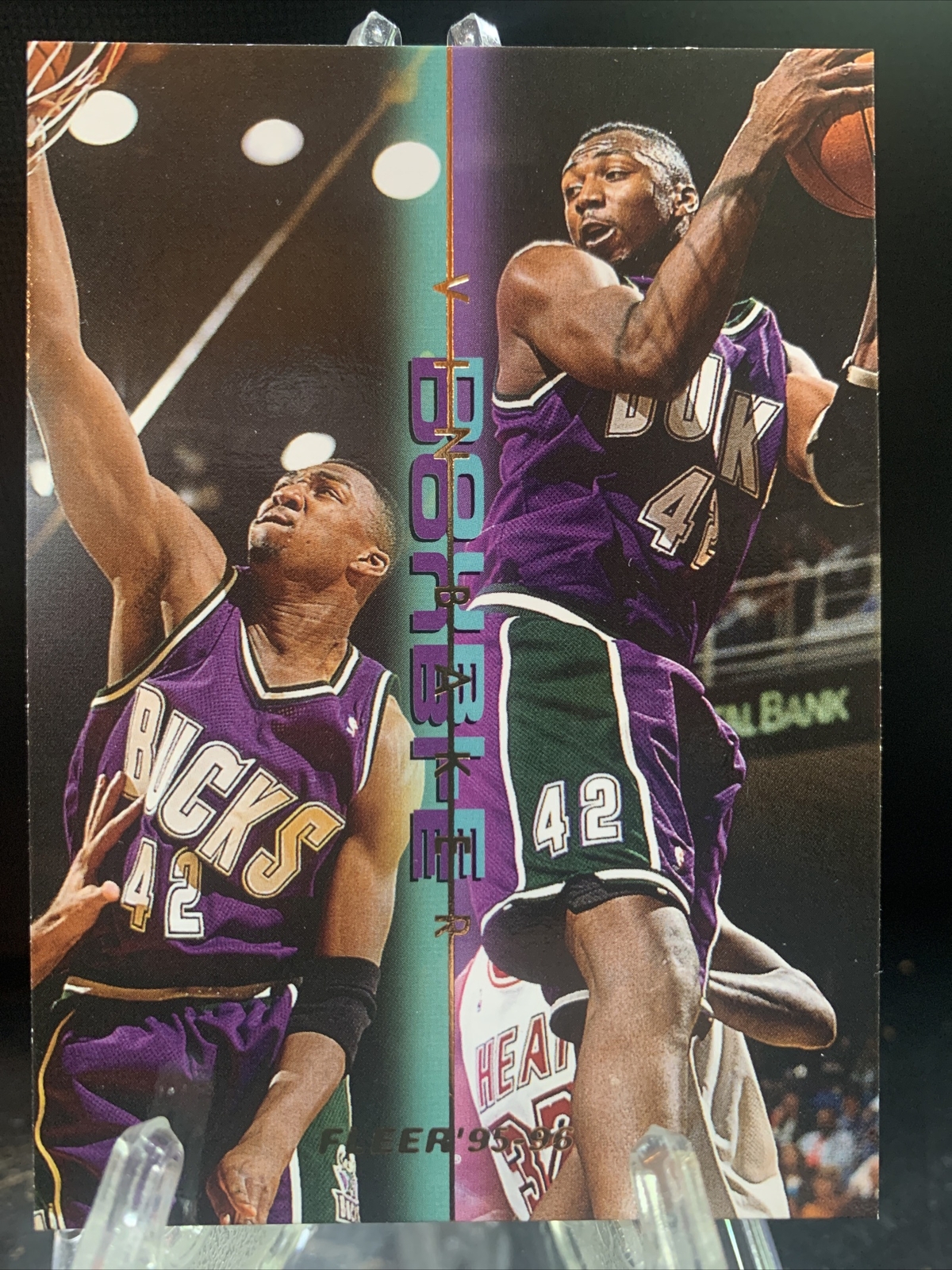 1995-96 Fleer Double Double Vin Baker Milwaukee Bucks #1
