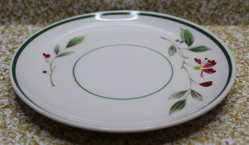 Ferrastone Hand Painted 6 Inch Bread, Butter Dish Flowers Camellia, Japan c-pics - Picture 2 of 8
