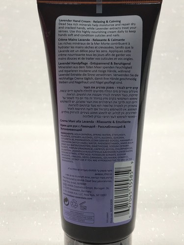 Ahava Dead Sea Essentials LAVENDER HAND CREAM 3.4 Fl Oz New & SEALED - Picture 4 of 8