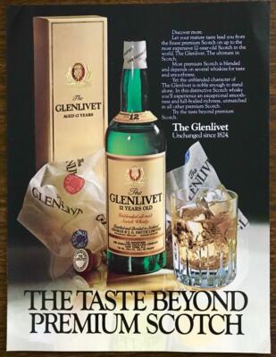 1979 Glenvet 12 Year Old Scotch Print Ad Unchanged Since 1824