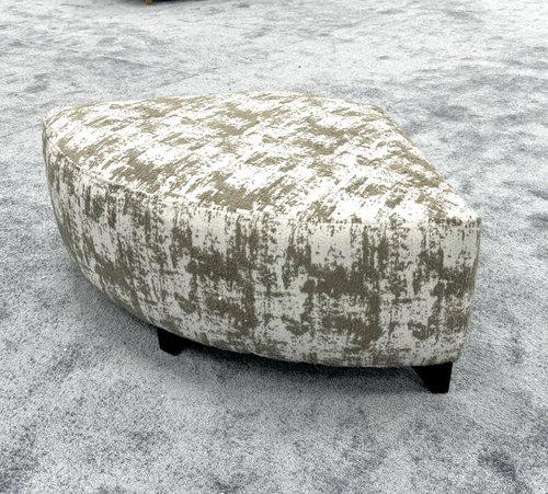 Furniture Village Boutique ‘Aura’ Kai Mocha Velvet Wedge Footstool NEW - Picture 3 of 5