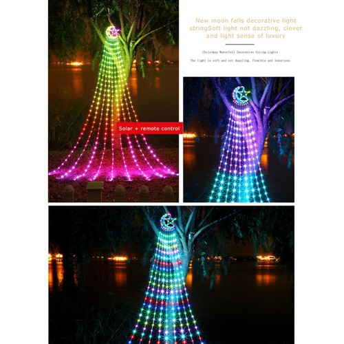 HOT SALE~ Solar LED Waterfall Light Star Christmas Tree String Lights Decor AU - Picture 8 of 25