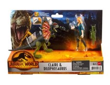 Jurassic World Dominion Claire & Dilophosaurus Pack Mattel