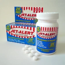 4 Pack Jet Alert 100Mg Each Caffeine Tablet 120 Count Each