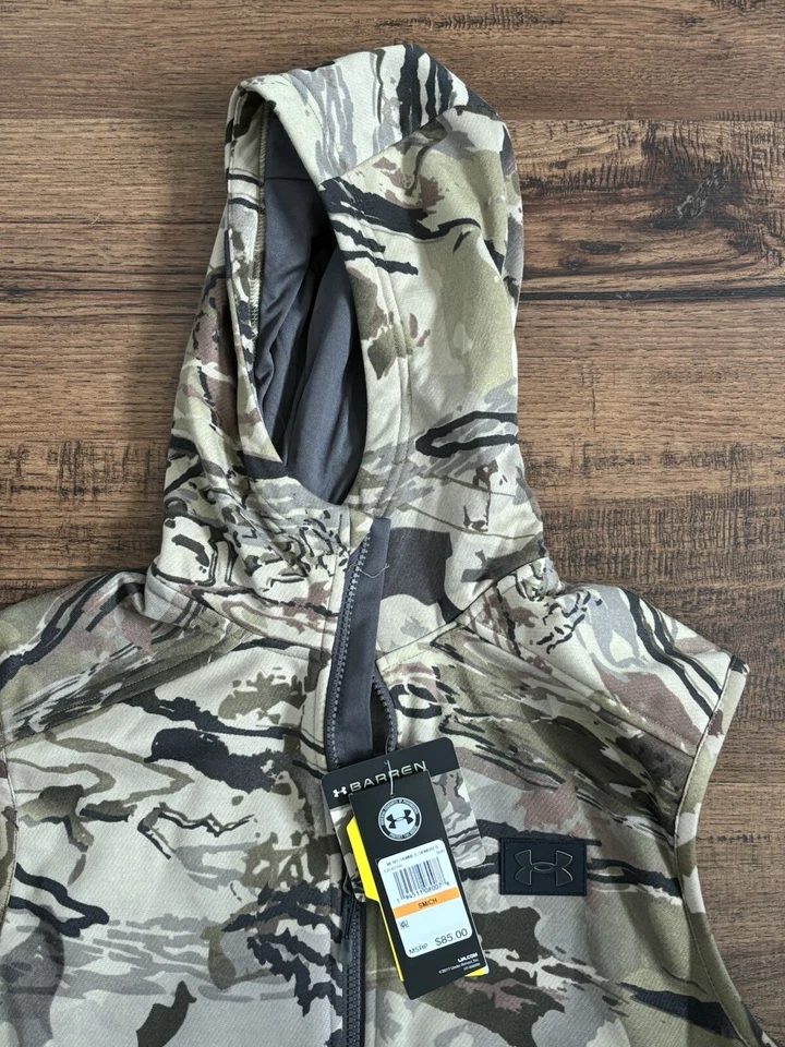 Under Armour Rut Fleece Vest Hoodie 'Camo' (size us mens S) - Image 3 of 4