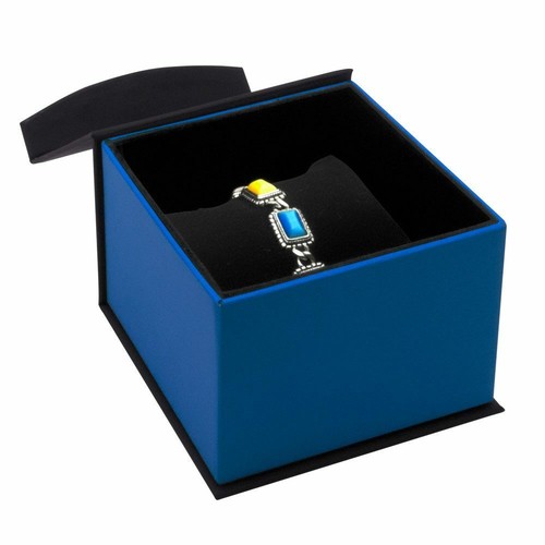 Wholesale Lot of 12 Black and Blue Jewelry Gift Boxes Ring, Bracelet, Earring - Picture 6 of 29