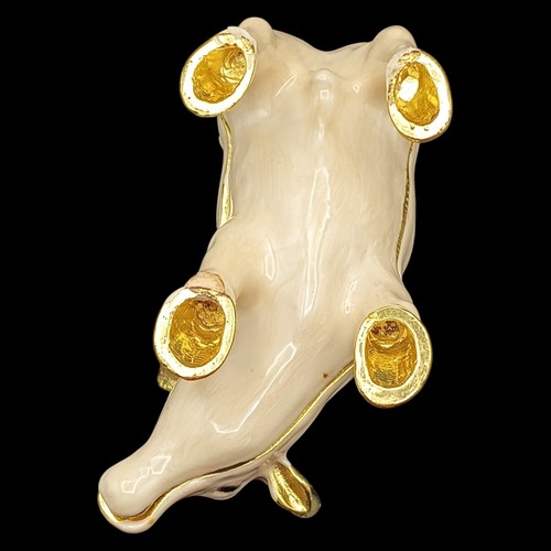 Enamel Jeweled Bull Hinged Trinket Box - Picture 9 of 14