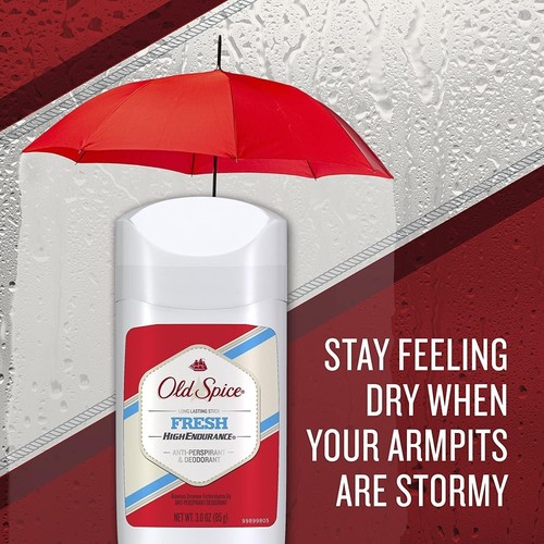 Old Spice High Endurance Anti-Perspirant Deodorant Invisible Solid Fresh | 3 oz - Picture 4 of 6